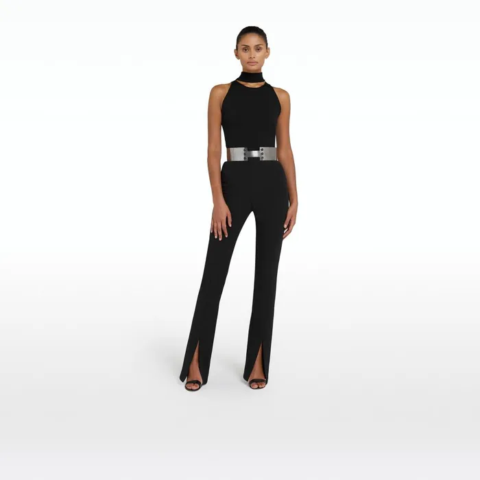 Safiyaa Chascara Black Knit Women Tops