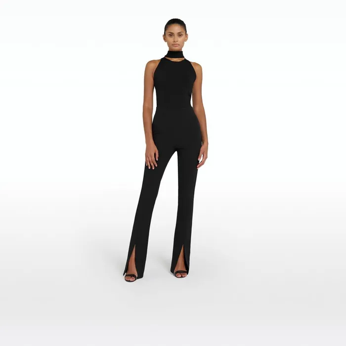 Safiyaa Chascara Black Knit Women Tops