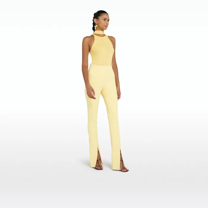 Safiyaa Chascara Pale Primrose Knit Women Tops