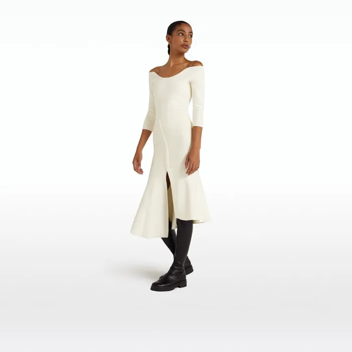 Safiyaa Clara Ivory Knit Women Tops