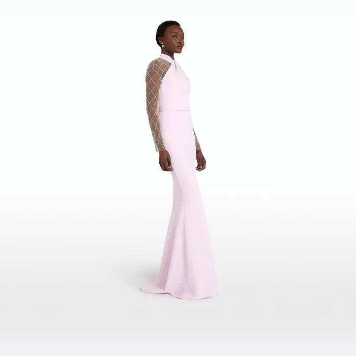 Safiyaa Clarence Lilac Snow Long Dress Women Dresses