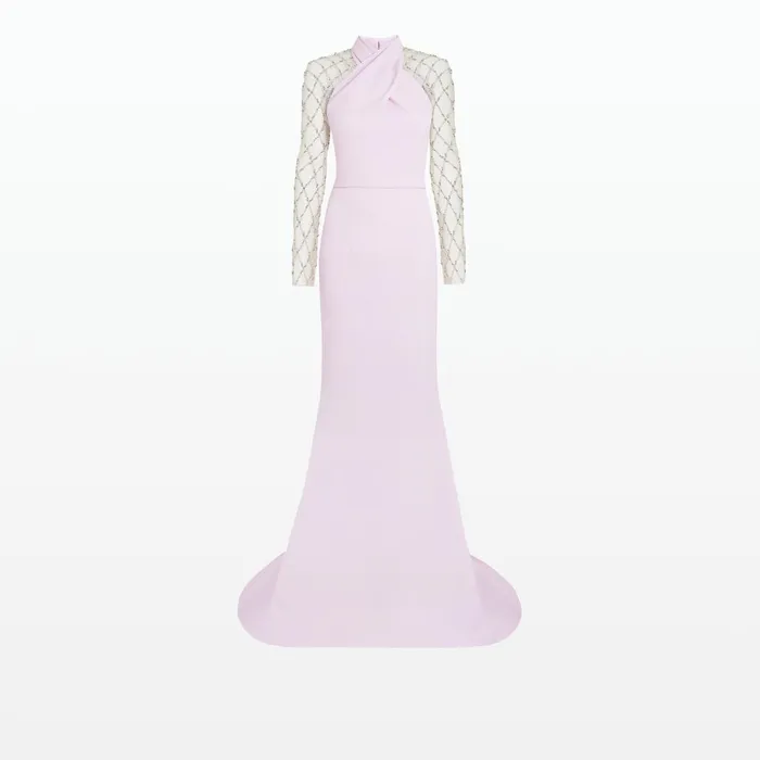 Safiyaa Clarence Lilac Snow Long Dress Women Dresses