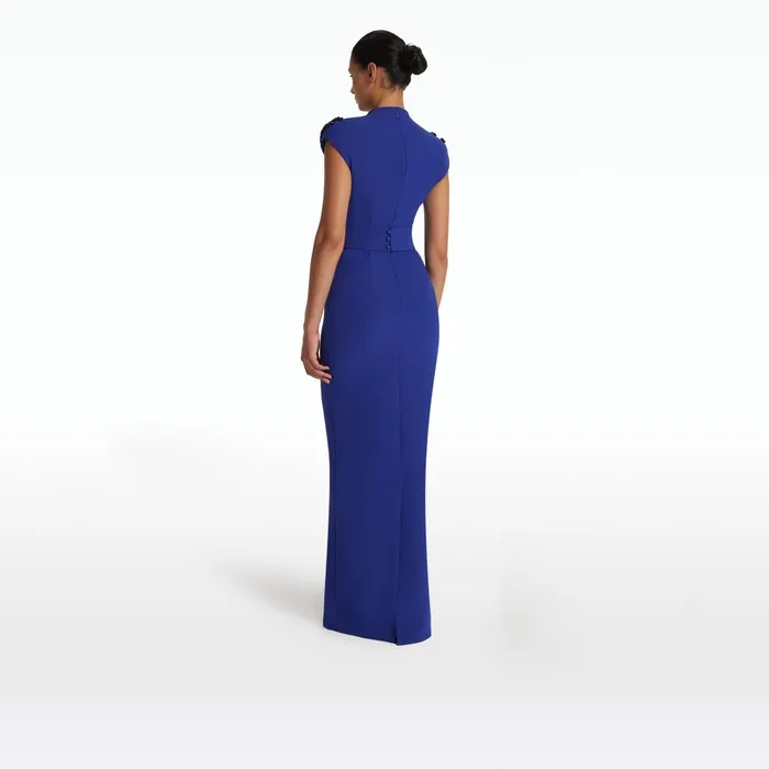 Safiyaa Dana Skiathos Blue Long Dress Women Dresses