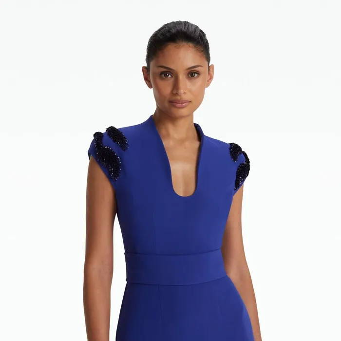 Safiyaa Dana Skiathos Blue Long Dress Women Dresses