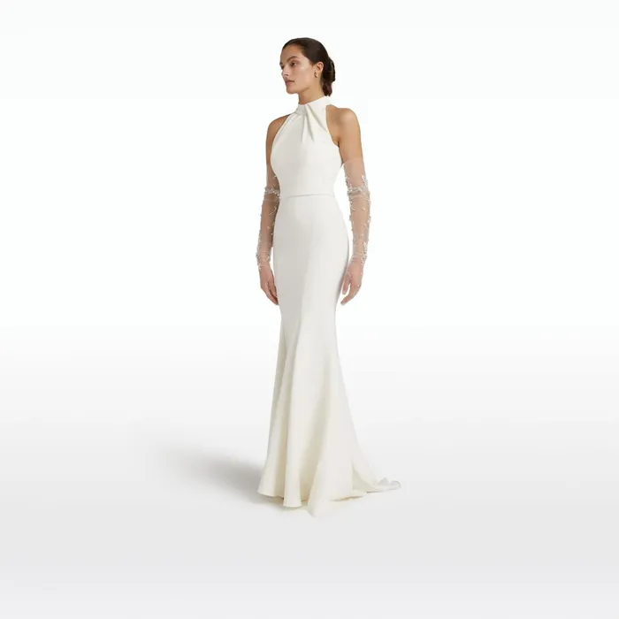 Safiyaa Dorrit Ivory Long Dress Women Dresses