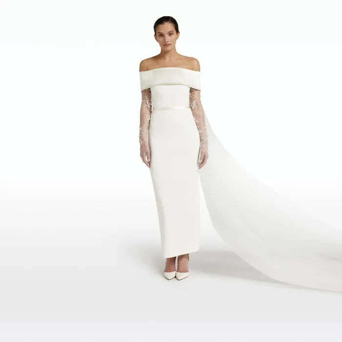 Safiyaa Drax Ivory Dress Women Dresses