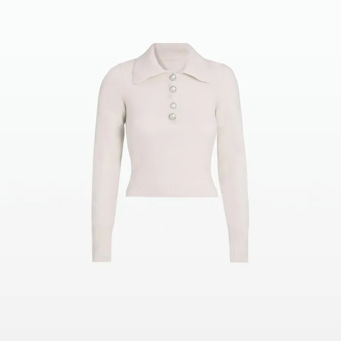 Safiyaa Ekol Barely Pink Knit Top Women Tops