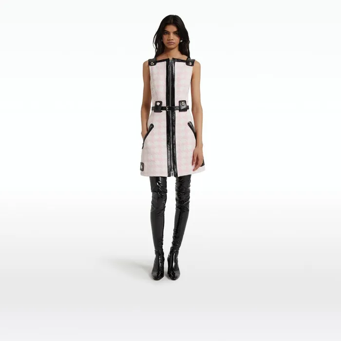 Safiyaa Ele Barely Pink Short Dress Women Dresses