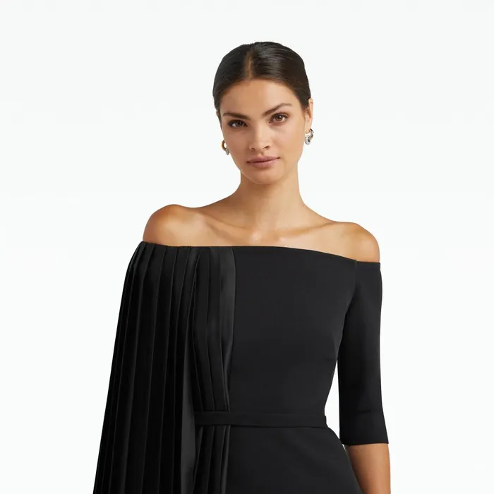 Safiyaa Emer Black Top Women Tops