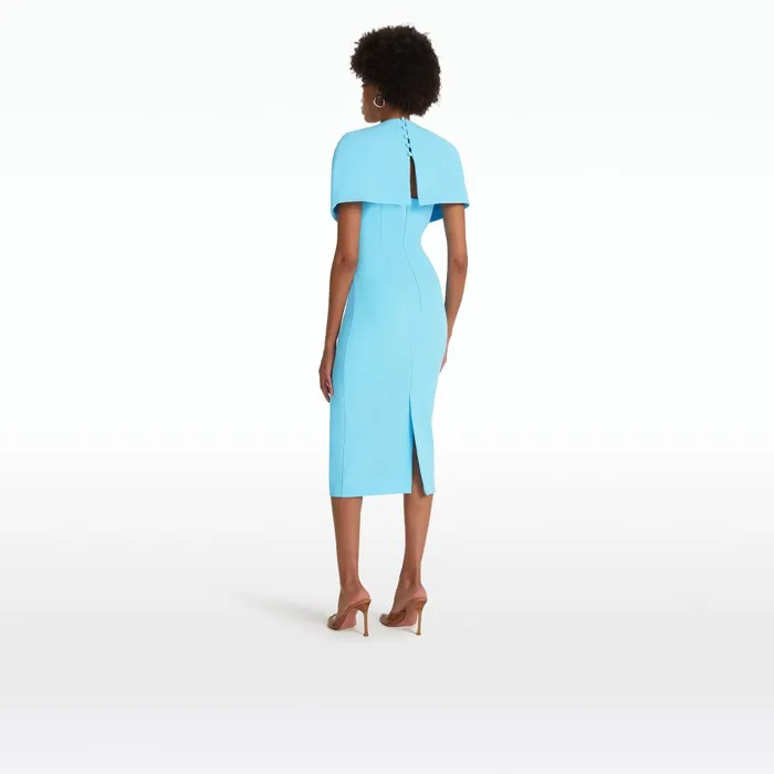 Safiyaa Flora Topaz Midi Dress Women Dresses