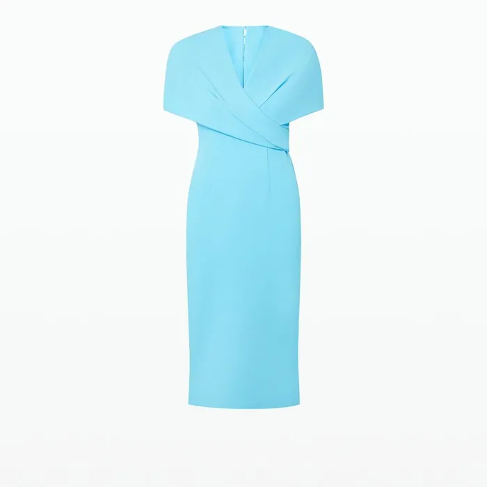 Safiyaa Flora Topaz Midi Dress Women Dresses