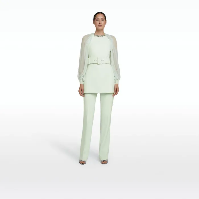 Safiyaa Goldie Spearmint Trousers Women Trousers