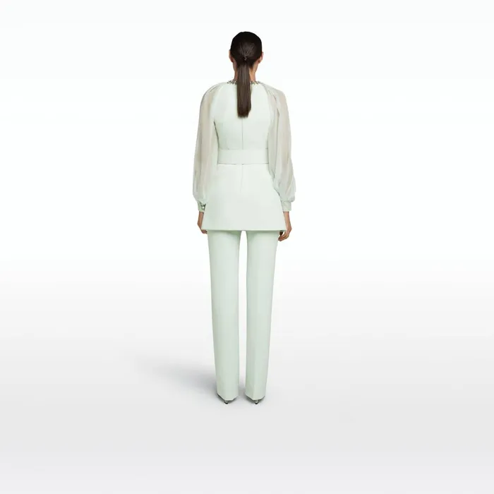 Safiyaa Goldie Spearmint Trousers Women Trousers