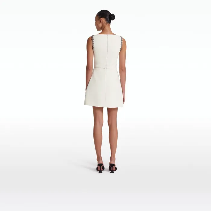 Safiyaa Grena Ivory Short Dress Women Dresses