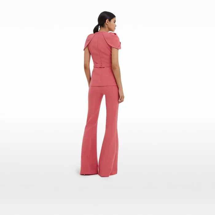Safiyaa Halluana Terracotta Trousers Women Trousers