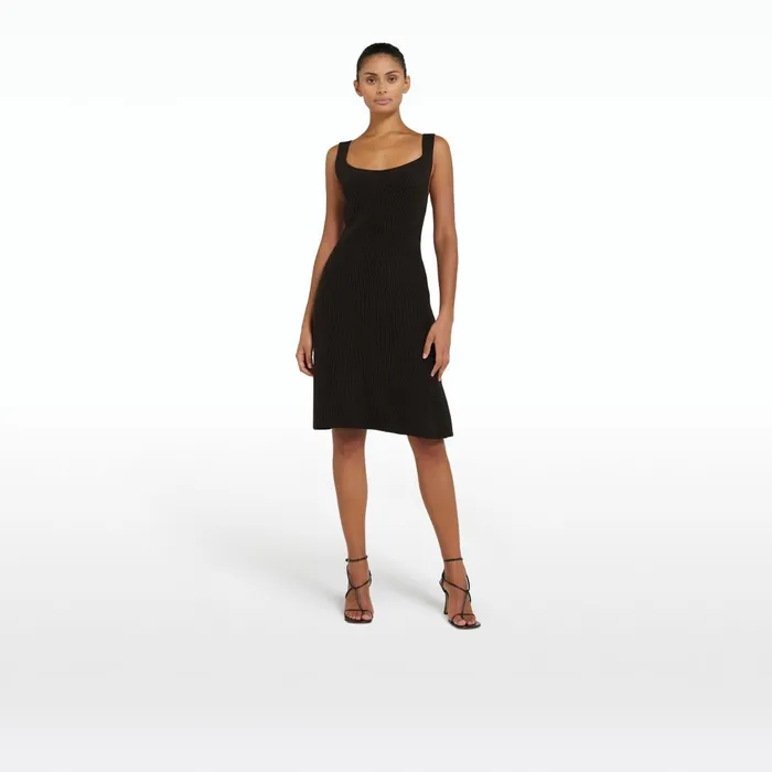 Safiyaa Huanca Dark Mocha Knit Women Dresses