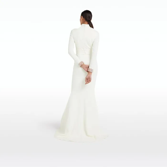 Safiyaa Kamala Ivory Long Dress Women Dresses