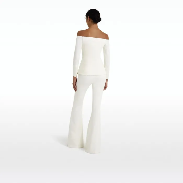 Safiyaa Kamile Ivory Jacket Women Jackets and Coats