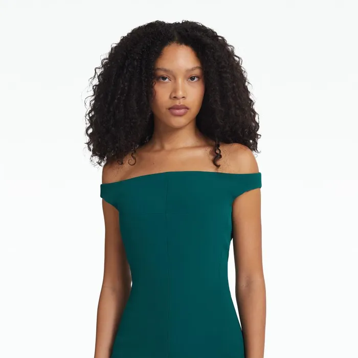 Safiyaa Linalle Alpine Green Short Dress Women Dresses