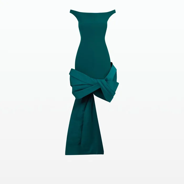 Safiyaa Linalle Alpine Green Short Dress Women Dresses