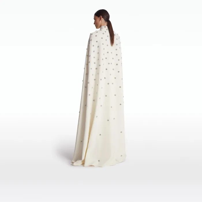 Safiyaa Manore Ivory Embroidered Harness Women Capes and Harnesses