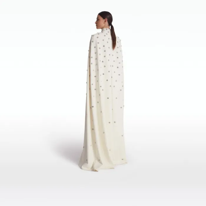 Safiyaa Manore Ivory Embroidered Harness Women Capes and Harnesses