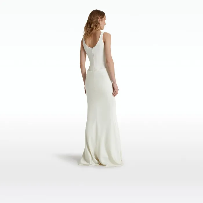 Safiyaa Marlena Ivory Long Dress Women Dresses