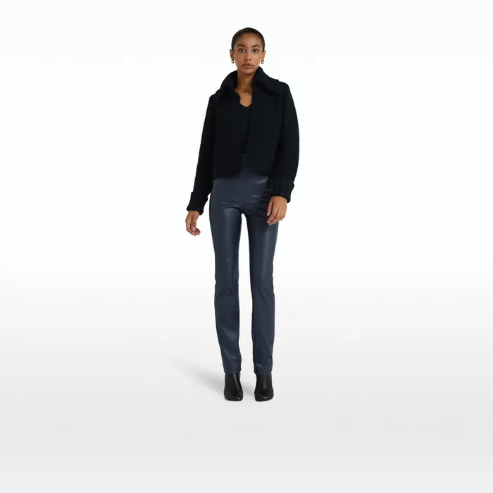 Safiyaa Mirielle Navy Knit Women Knitwear