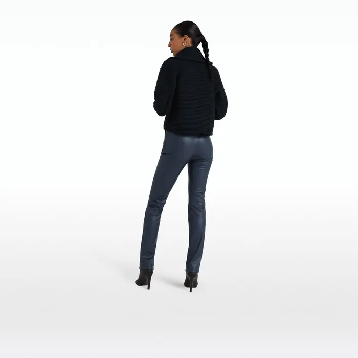 Safiyaa Mirielle Navy Knit Women Knitwear