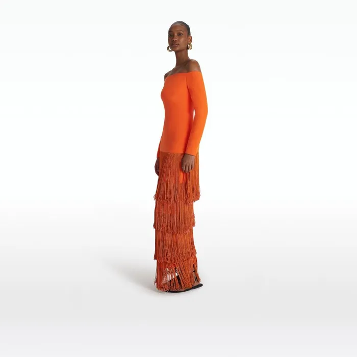 Safiyaa Nikita Amber Sun Long Dress Women Dresses