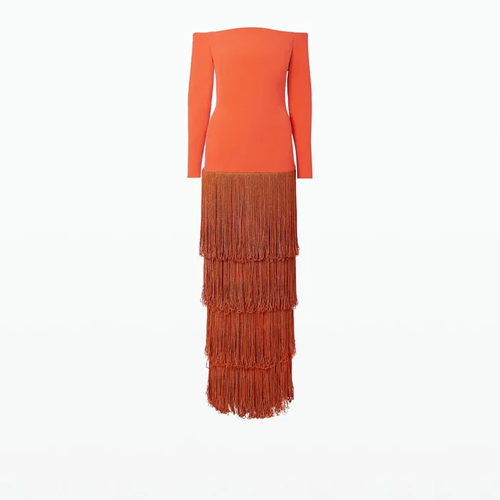 Safiyaa Nikita Amber Sun Long Dress Women Dresses