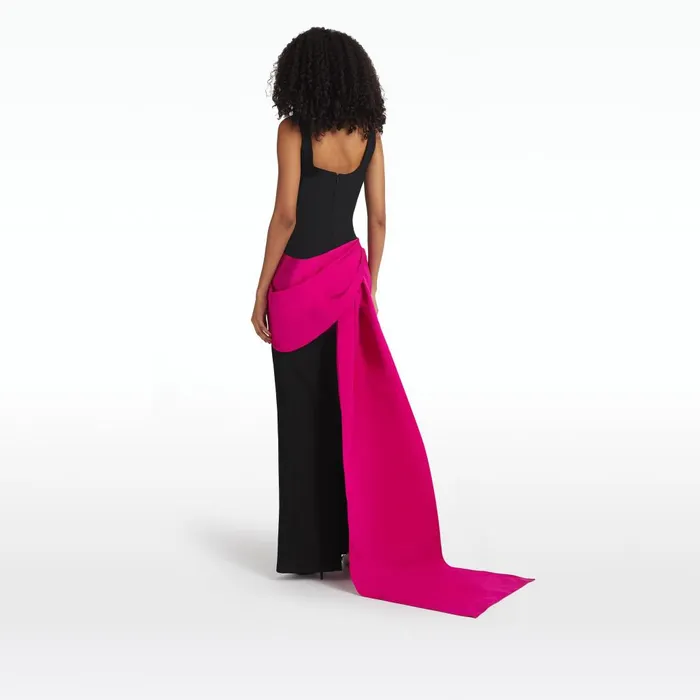 Safiyaa Salena Black and Beverley Long Dress Women Dresses