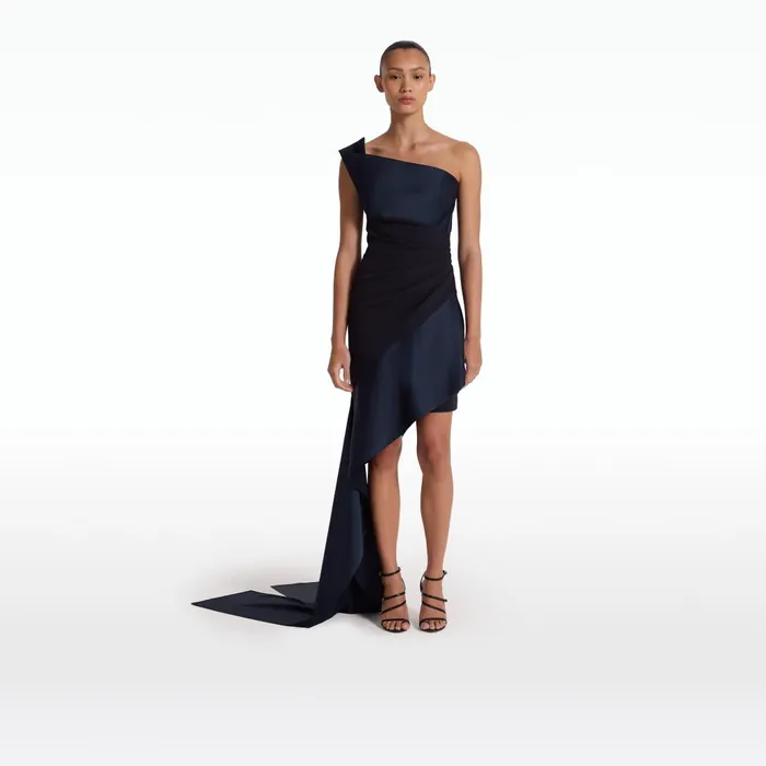 Safiyaa Swathi Midnight Navy Short Dress Women Dresses