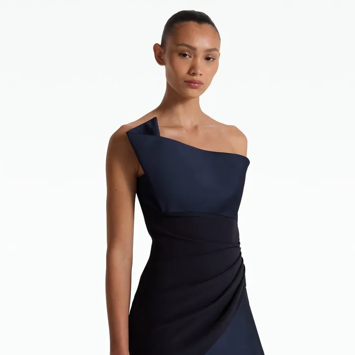 Safiyaa Swathi Midnight Navy Short Dress Women Dresses