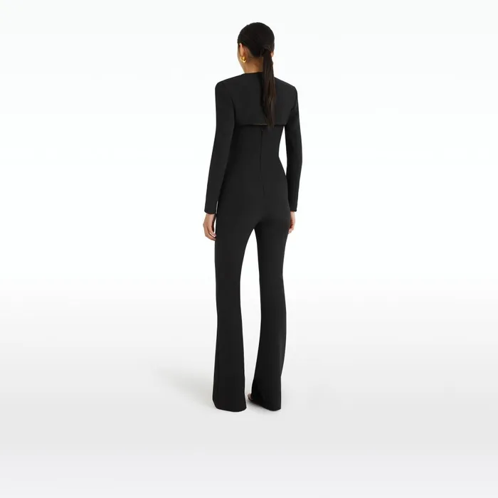 Safiyaa Trix Black Harness With Immie Jumpsuit Women Jumpsuits