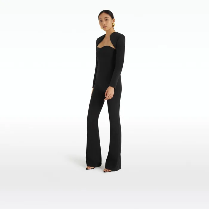 Safiyaa Trix Black Harness With Immie Jumpsuit Women Jumpsuits