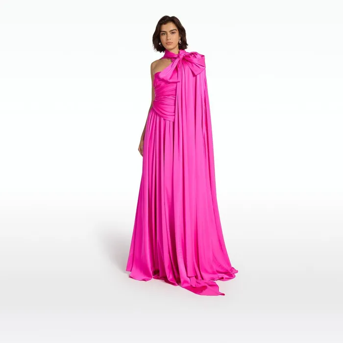Safiyaa Victoire and Cela Beverley Long Dress And Cape Women Capes and Harnesses