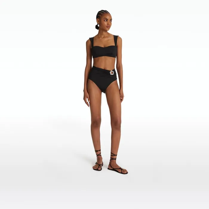 Safiyaa Willa Black Bikini Top Women Swimwear