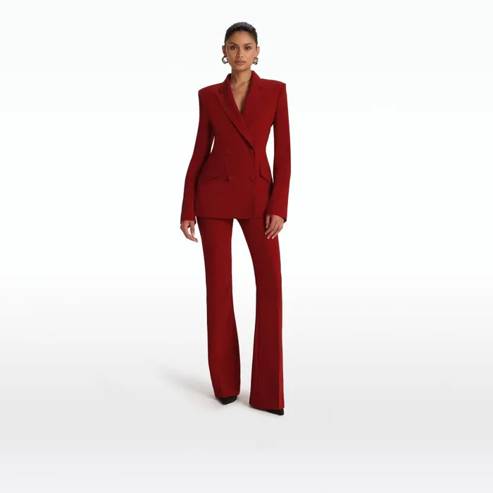 Safiyaa Wynnie Azalea Red Jacket Women Jackets and Coats