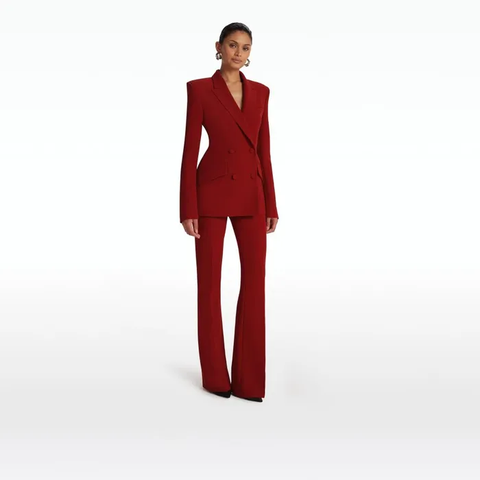 Safiyaa Wynnie Azalea Red Jacket Women Jackets and Coats