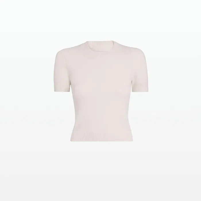 Safiyaa Zade Barely Pink Knit Top Women Tops