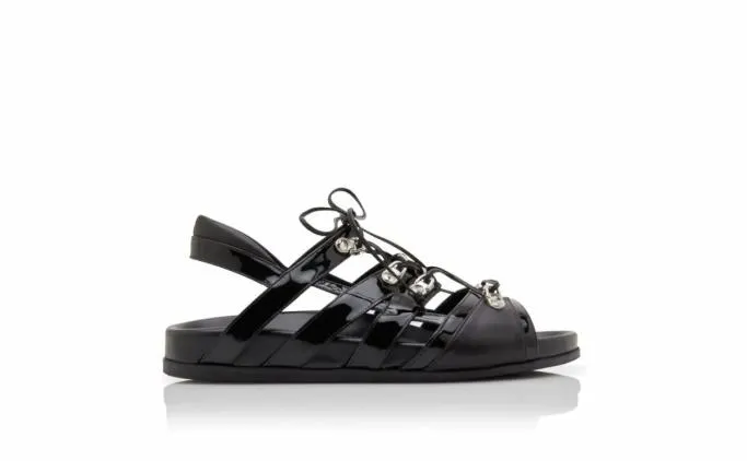 Sandals Women Manolo Blahnik BLAXOBlack Nappa Leather LaceUp Sandals Sandals Women Manolo Blahnik BLAXOBlack Nappa Leather LaceUp Sandals