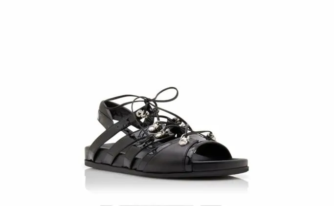 Sandals Women Manolo Blahnik BLAXOBlack Nappa Leather LaceUp Sandals Sandals Women Manolo Blahnik BLAXOBlack Nappa Leather LaceUp Sandals
