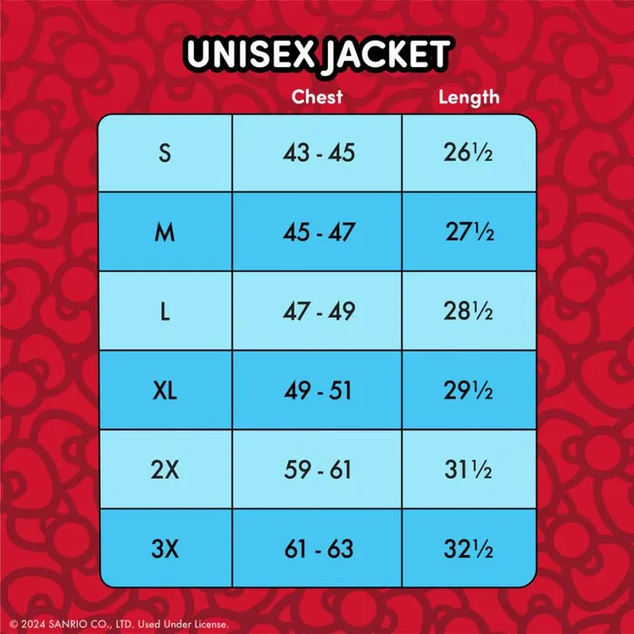 Sanrio Hello Kitty 50th Anniversary Bomber Jacket Unisex Loungefly Apparel Sanrio Hello Kitty 50th Anniversary Bomber Jacket Unisex Loungefly Apparel