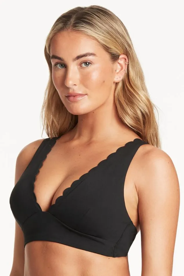 Scallop Longline Tri Scallop Women Sea Level Tops