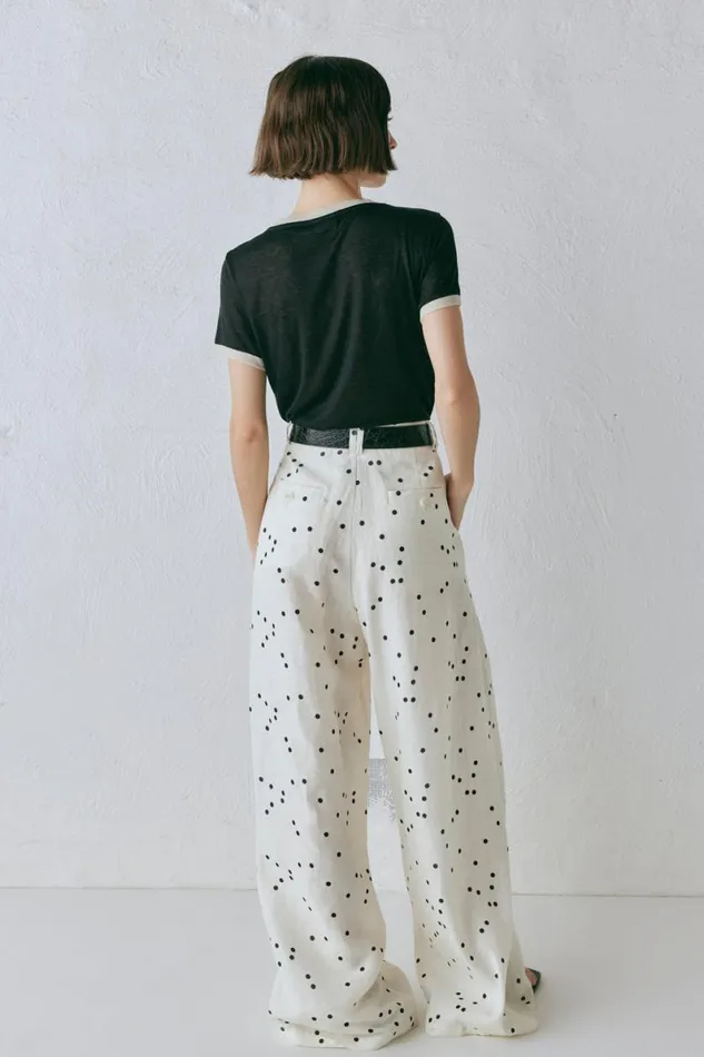Sets Women VRG GRL Skye Linen Pants Dot