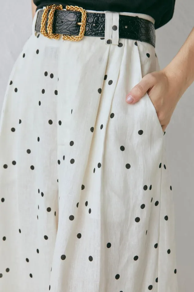 Sets Women VRG GRL Skye Linen Pants Dot