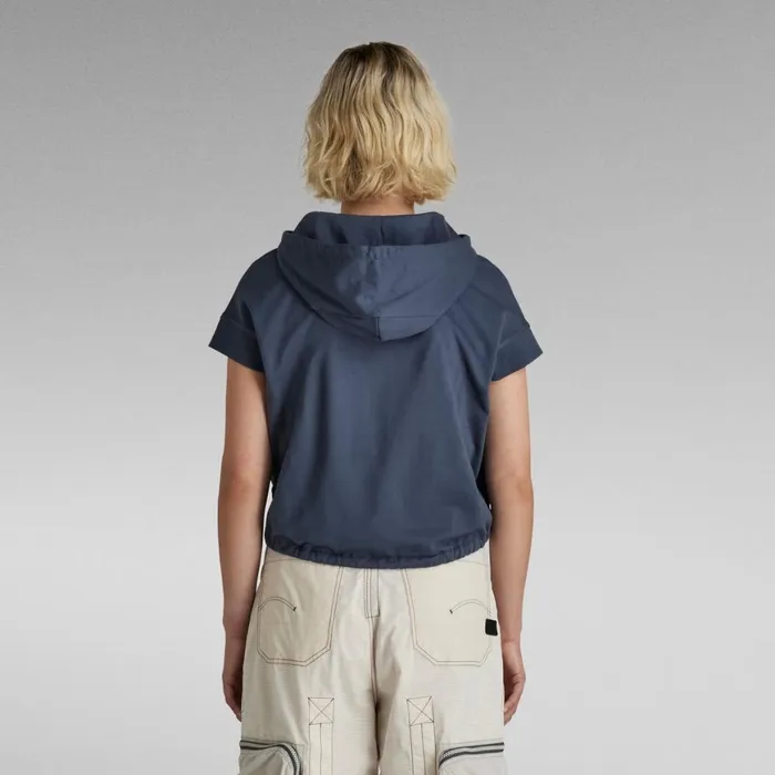 Shirts and Blouses Women GStar RAW Boxed Graphic Hoodie Fantem Blue