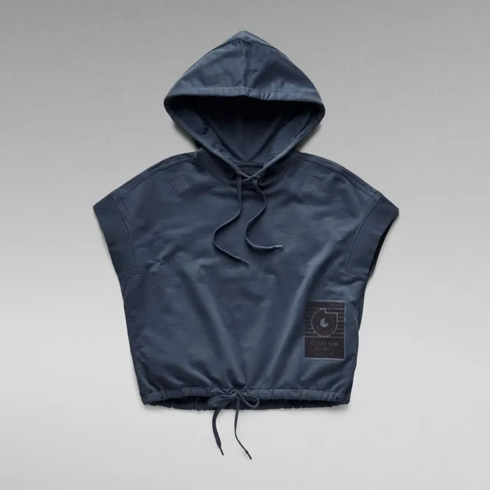 Shirts and Blouses Women GStar RAW Boxed Graphic Hoodie Fantem Blue