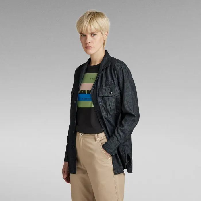 Shirts and Blouses Women GStar RAW Officer Boyfriend Shirt Rinsed